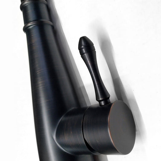 Robinet de cuisine en acier inoxydable, flexible et extractible à 360°, double jet, mitigeur noir, modèle KPY-30221