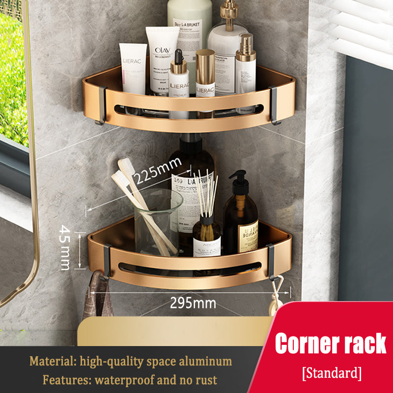 Étagère triangulaire étanche pour rangement d'angle, fixation murale, lot de 2