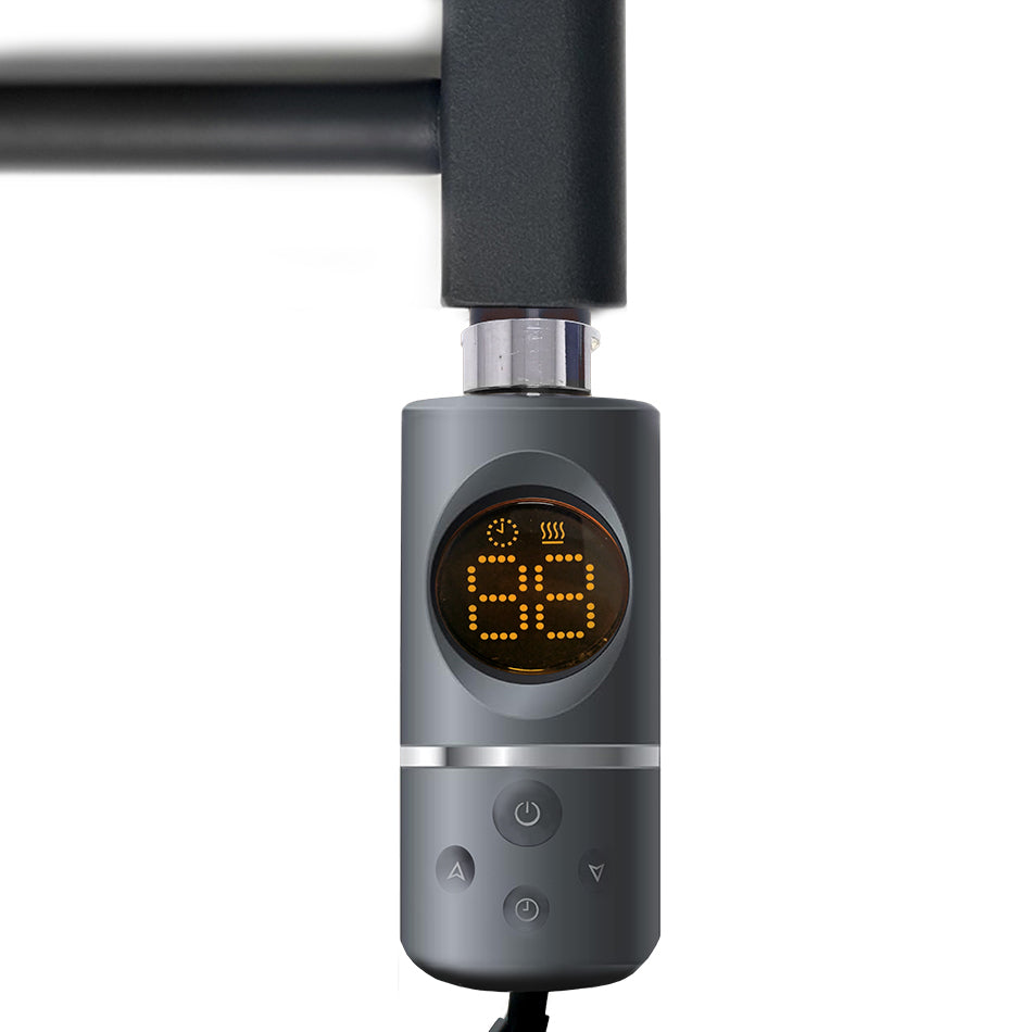 Kit bi-énergie de type AF, sèche-serviettes thermostatique, élément chauffant électrique à immersion, gris anthracite