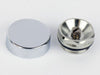 Chrome Cover Cap With Bleeding Air Vent For Radiator Towel Rails