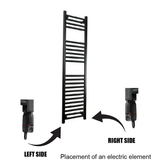 Résistance électrique thermostatique pour radiateur sèche-serviettes noir GT