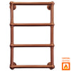 Charlotte - Traditional Heated Towel Rail Radiator - 500 x 750mm - Copper Look