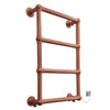 500mm Wide - 750mm Wide Modern Copper Look Electric Towel Rail Radiator Charlotte Designer Bathroom