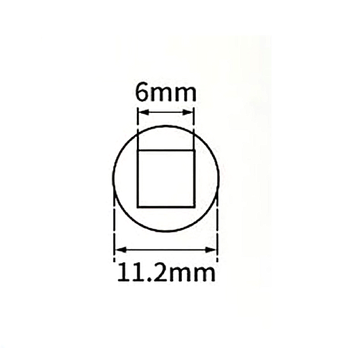 6mm Square Tap Key Clock Type – Metal Plumbing Key for Water Tap and Faucet UK