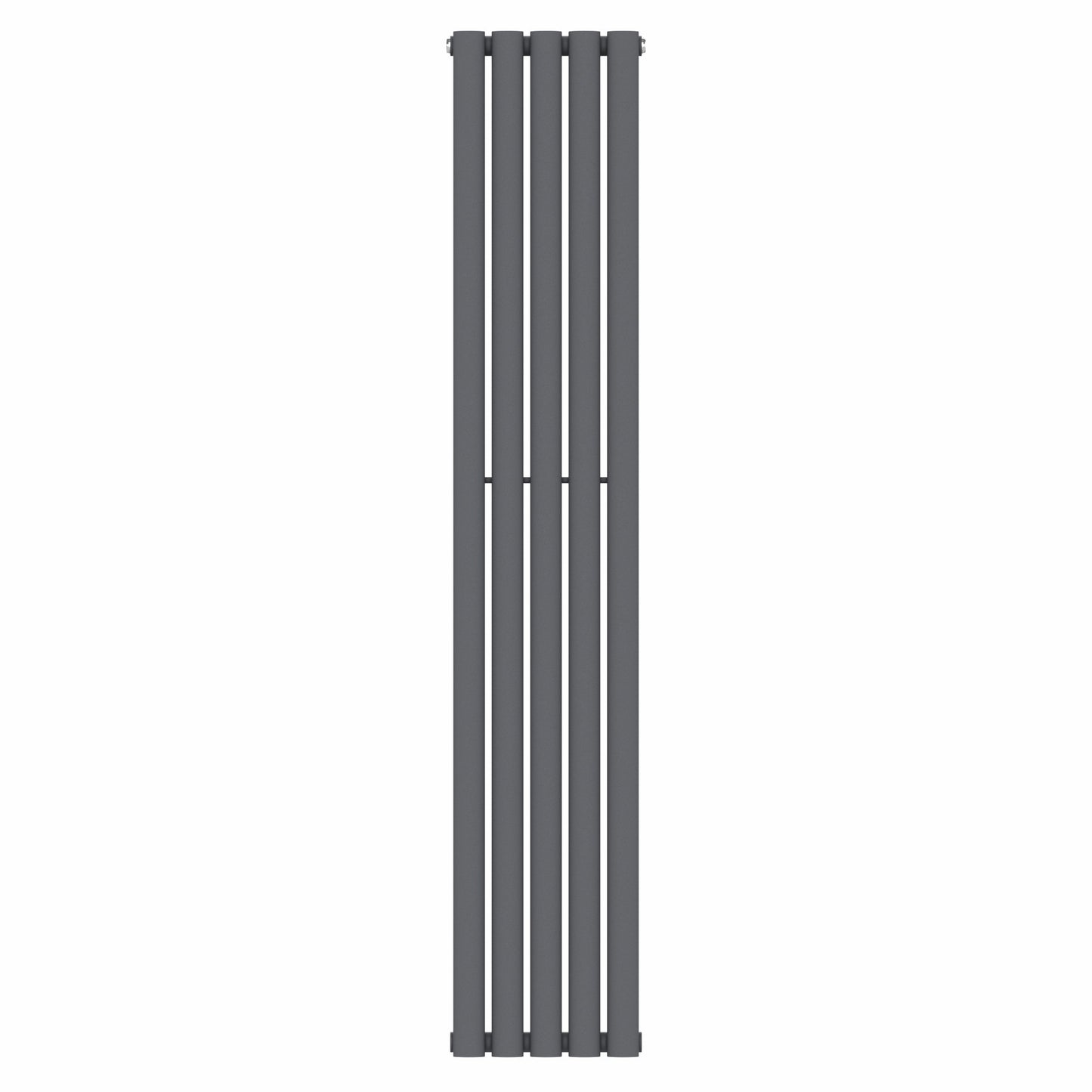 300mm x 1600mm Anthracite Gray Designer Vertical Single Column Radiator, 1695 BTU