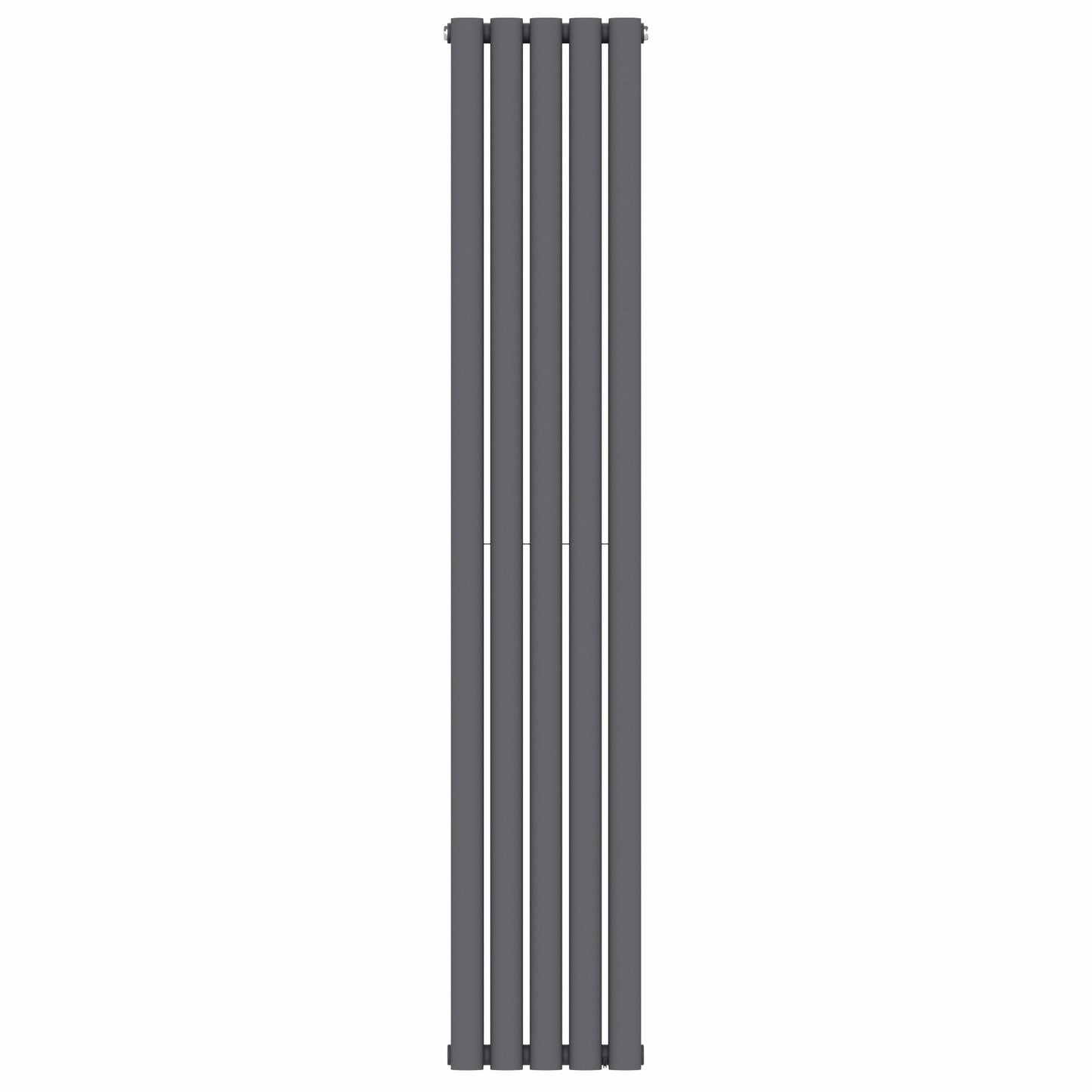  300mm x 1600mm Anthracite Gray Designer Vertical Double Column Radiator, 3291 BTU