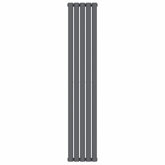 300 mm x 1600 mm, anthrazitgrauer vertikaler Designer-Doppelsäulenheizkörper, 3291 BTU 