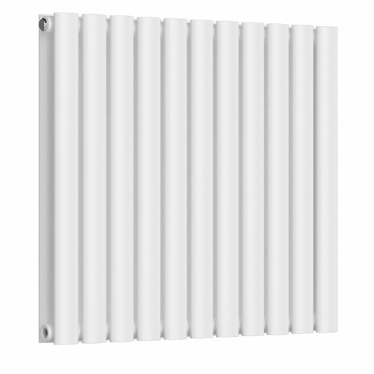 660 mm x 600 mm, weißer horizontaler Designer-Doppelsäulenheizkörper, 2851 BTU 