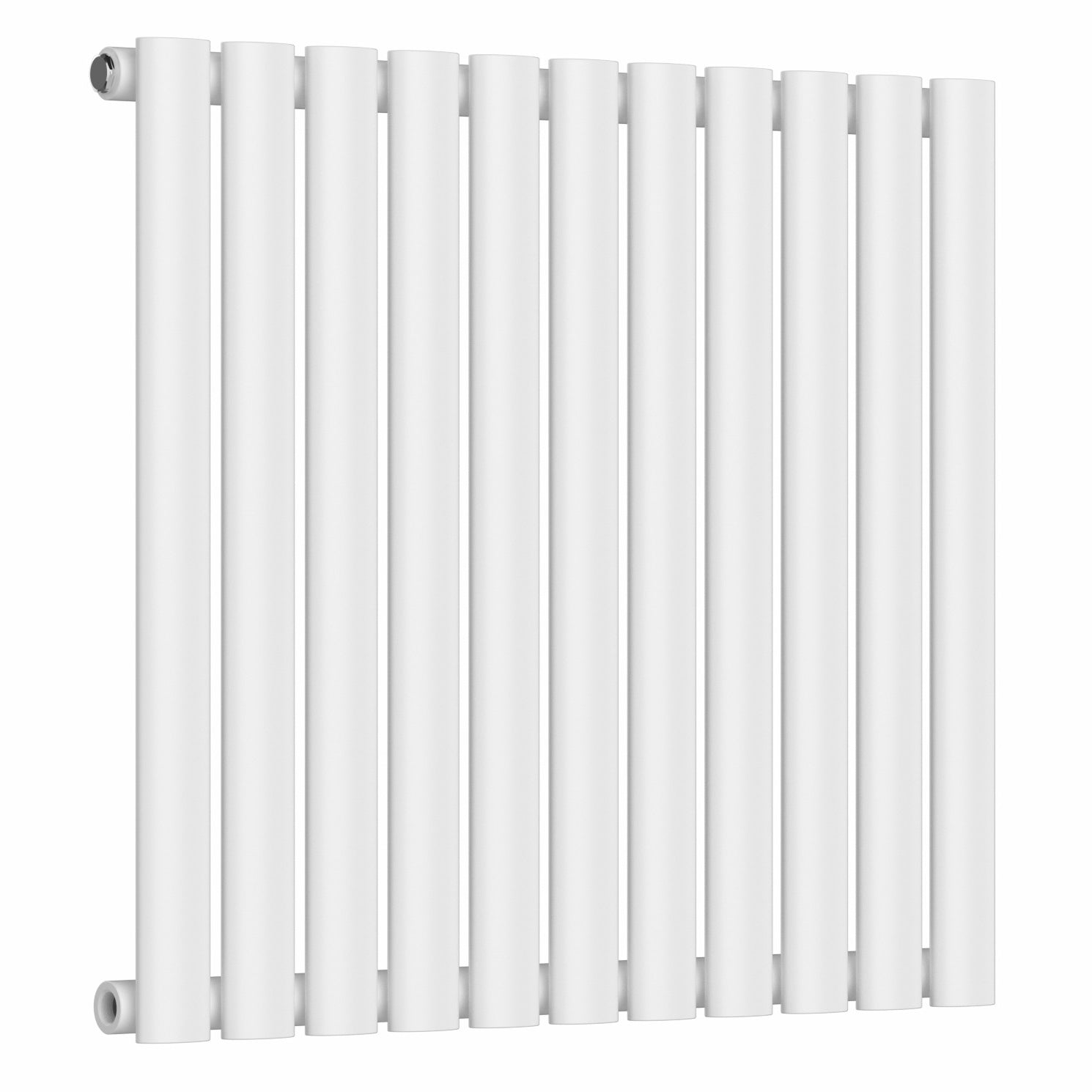 660 x 600mm White Horizontal Single Column Radiator – 1535 BTU – Myhomeware
