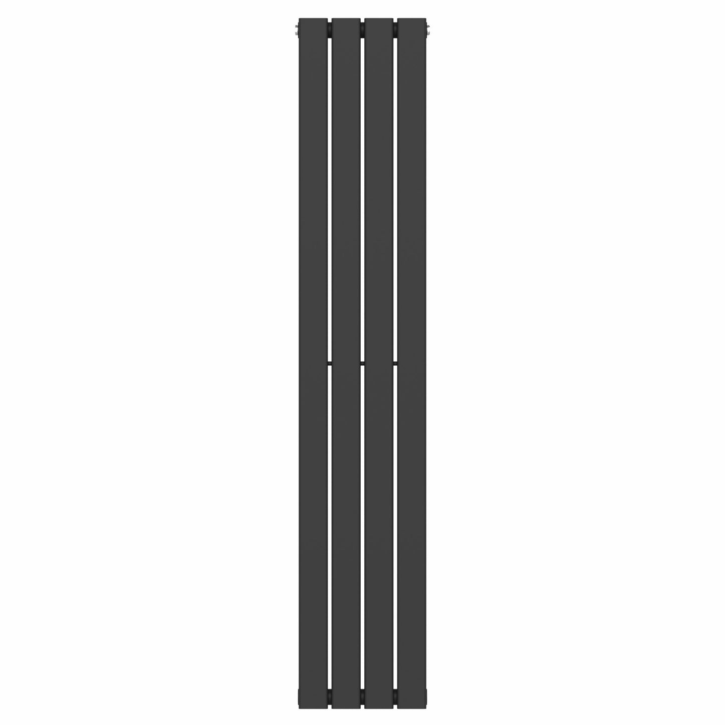  300mm x 1600mm Black Designer Vertical Single Flat Panel Radiator, 1705 BTU