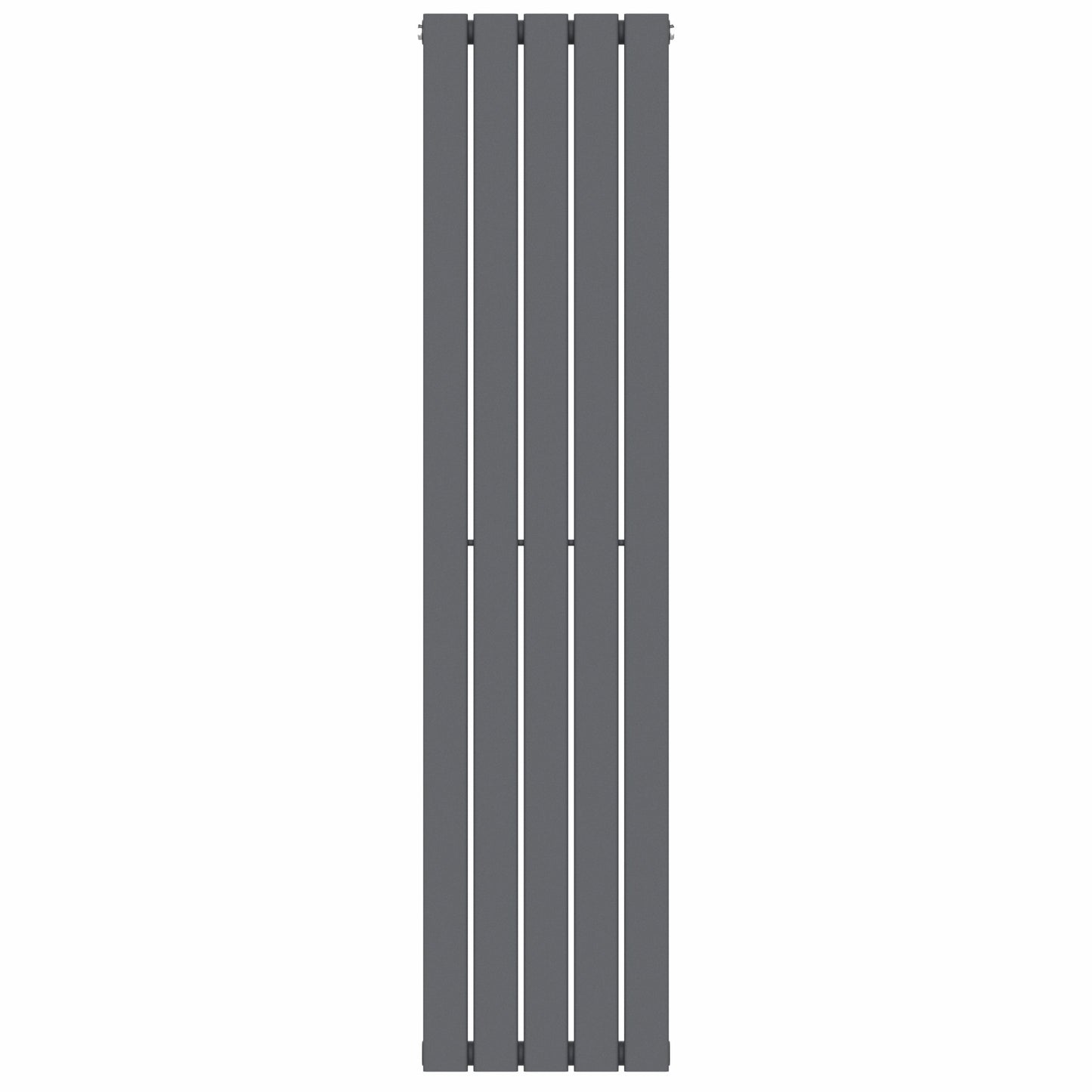  376mm x 1600mm Anthracite Gray Designer Vertical Single Flat Panel Radiator, 2131 BTU