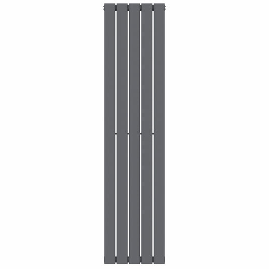 376 mm x 1600 mm, anthrazitgrauer vertikaler Designer-Flachheizkörper, 2131 BTU 