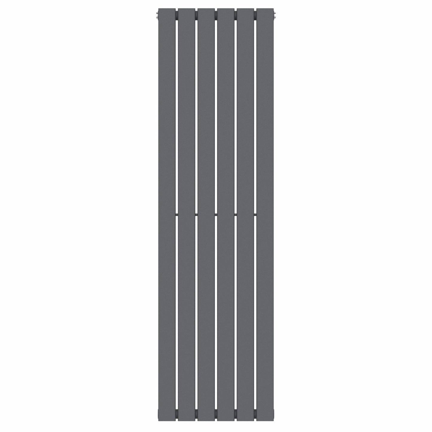 452mm x 1600mm Anthracite Gray Designer Vertical Single Flat Panel Radiator, 2558 BTU