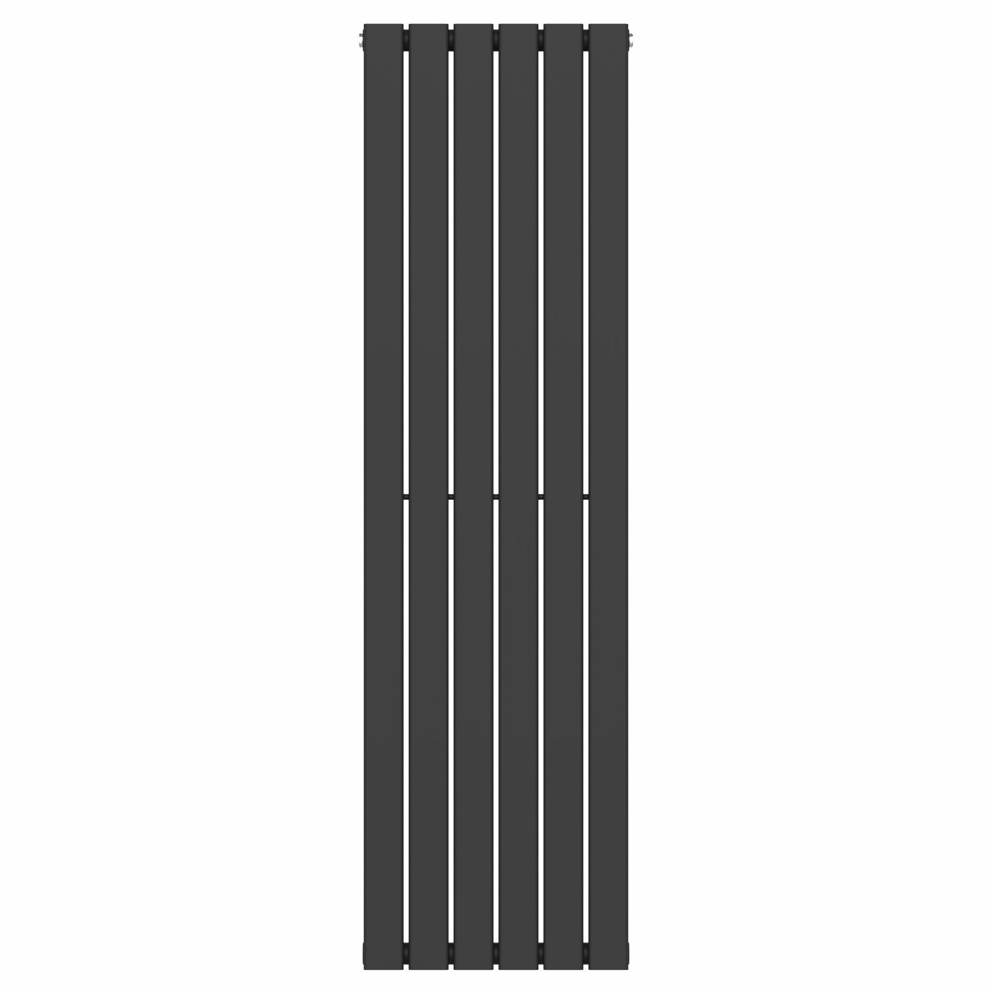  452mm x 1600mm Black Designer Vertical Single Flat Panel Radiator, 2558 BTU