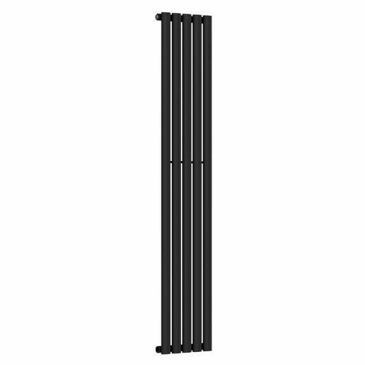 300 mm x 1600 mm, schwarzer vertikaler Designer-Einzelsäulenheizkörper, 1695 BTU 
