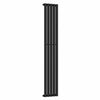Radiateur vertical simple colonne design noir 300 mm x 1 600 mm, 1 695 BTU