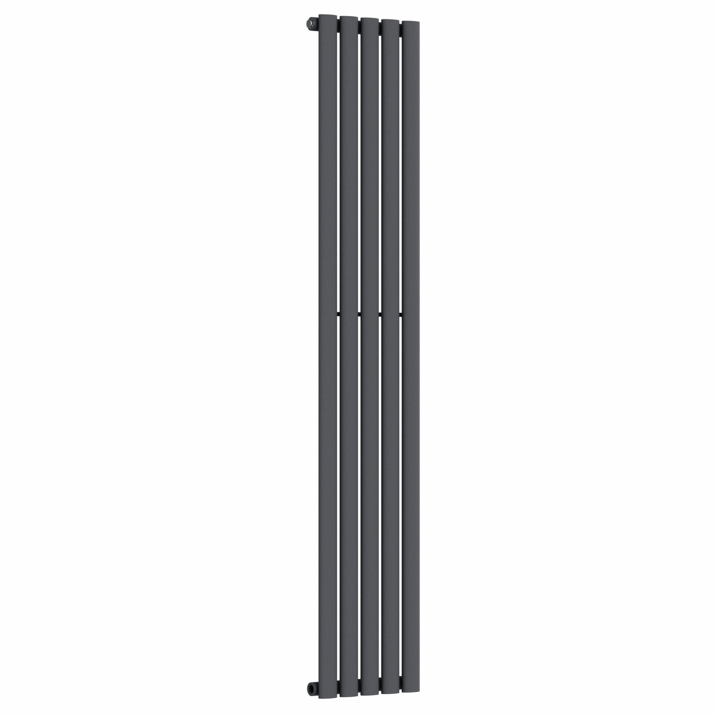 300mm x 1600mm Anthracite Gray Designer Vertical Single Column Radiator, 1695 BTU