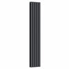 Radiateur vertical double colonne design gris anthracite 300 mm x 1 600 mm, 3 291 BTU