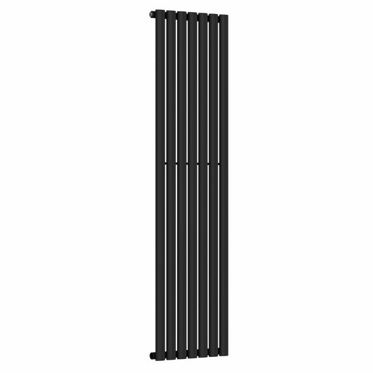 420 mm x 1600 mm, schwarzer vertikaler Designer-Einzelsäulenheizkörper, 2373 BTU 