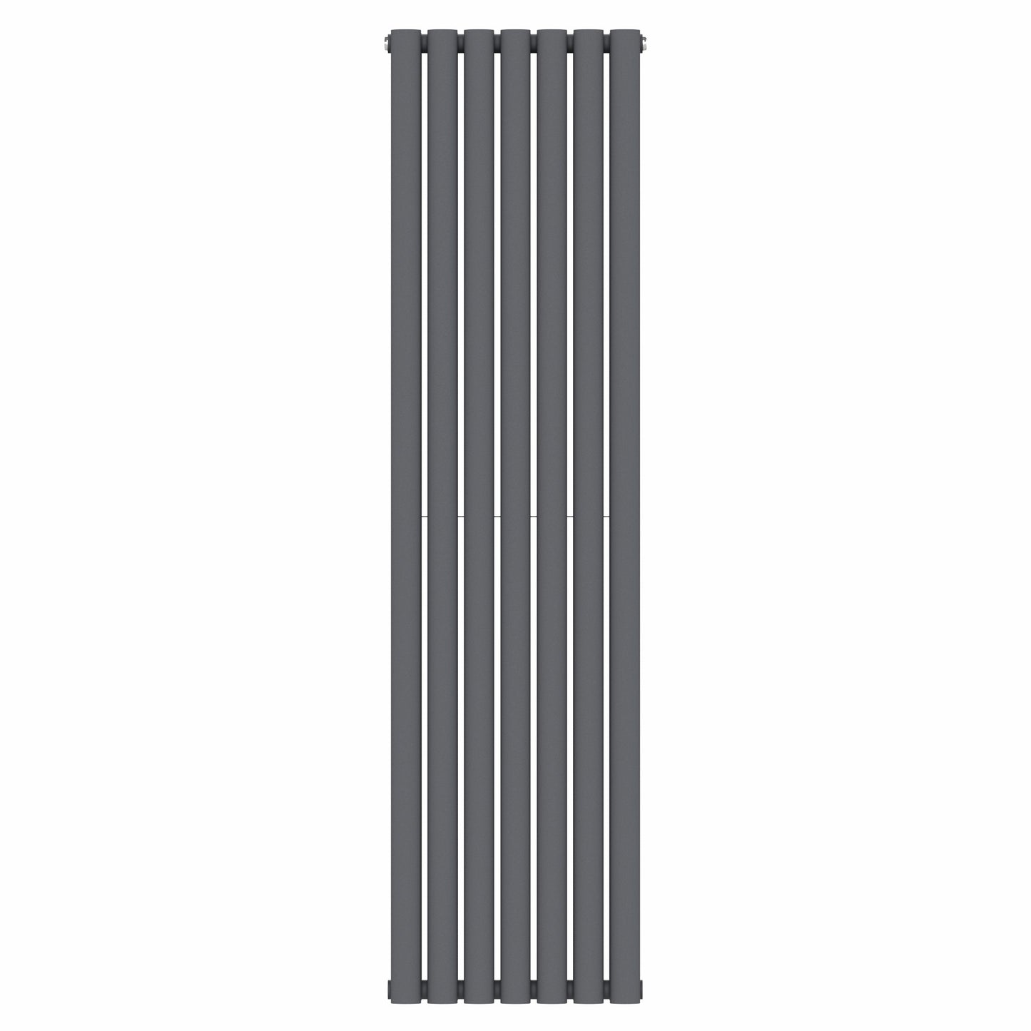  420mm x 1600mm Anthracite Gray Designer Vertical Double Column Radiator, 4607 BTU