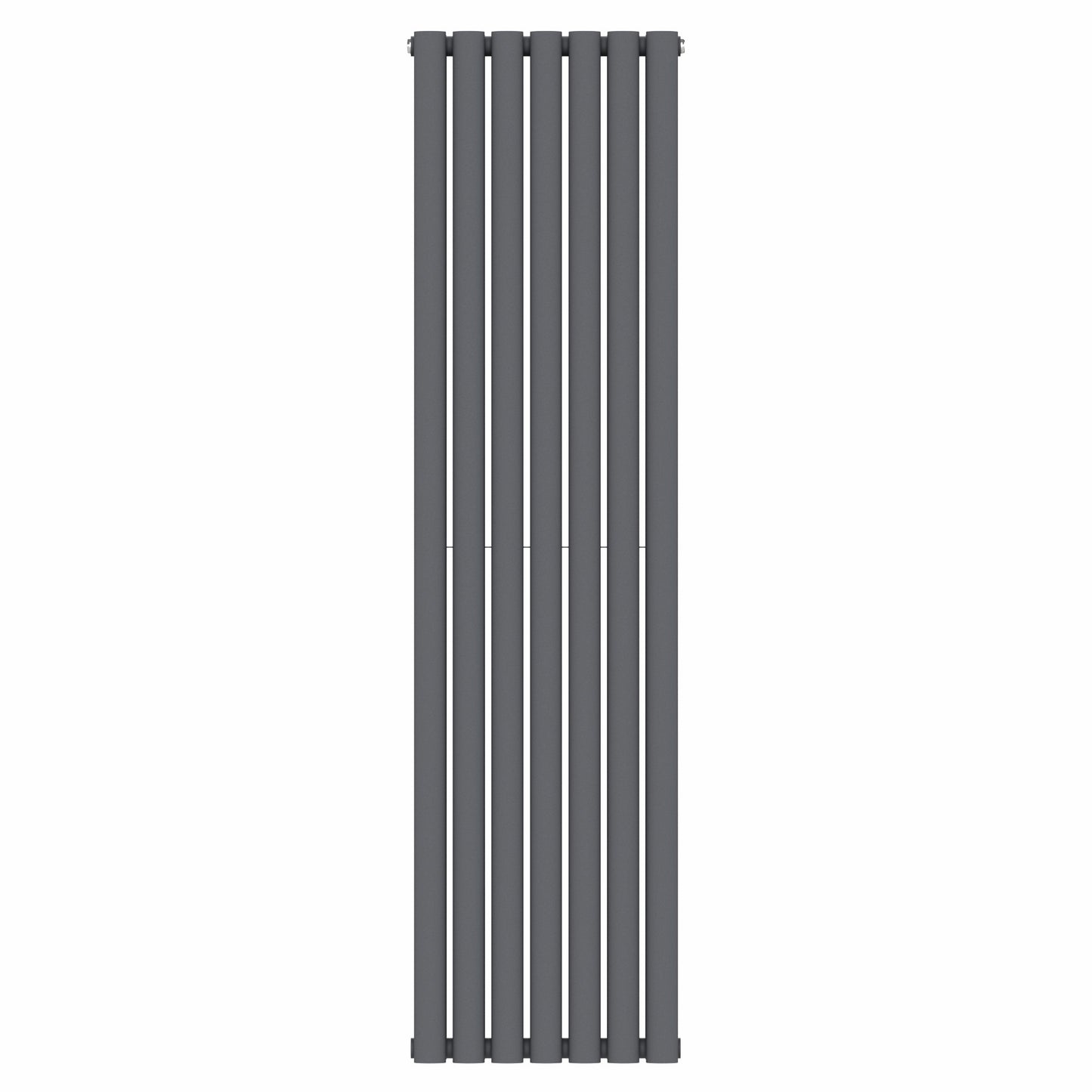 420mm x 1600mm Anthracite Gray Designer Vertical Double Column Radiator, 4607 BTU