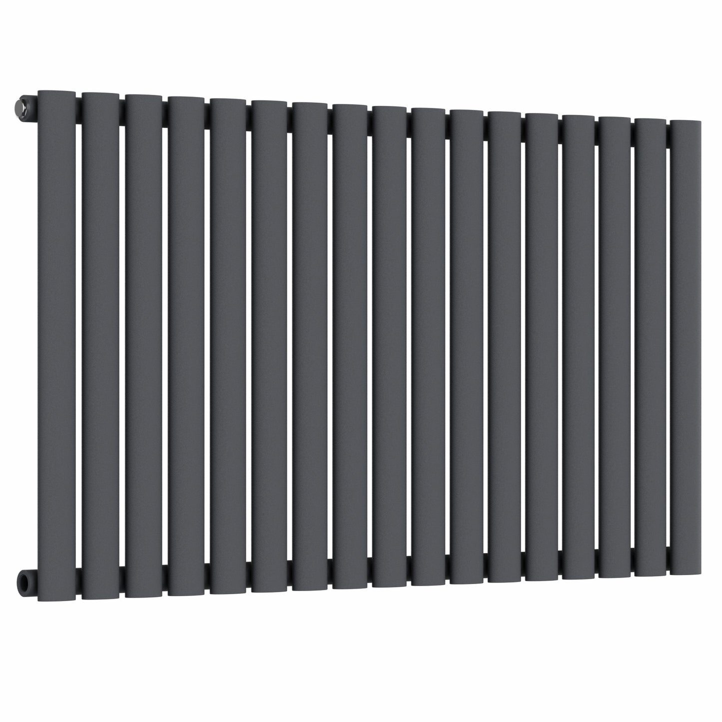  1020mm x 600mm Anthracite Gray Designer Horizontal Single Column Radiator, 2370 BTU