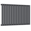 Radiateur horizontal simple colonne design gris anthracite 1 020 mm x 600 mm, 2 370 BTU