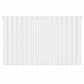 960mm x 600mm White Designer Horizontal Double Column Radiator, 4147 BTU