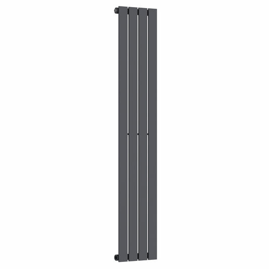 300 mm x 1600 mm, anthrazitgrauer vertikaler Designer-Flachheizkörper, 1705 BTU 