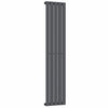 Radiateur plat vertical design gris anthracite de 376 mm x 1 600 mm, 2 131 BTU