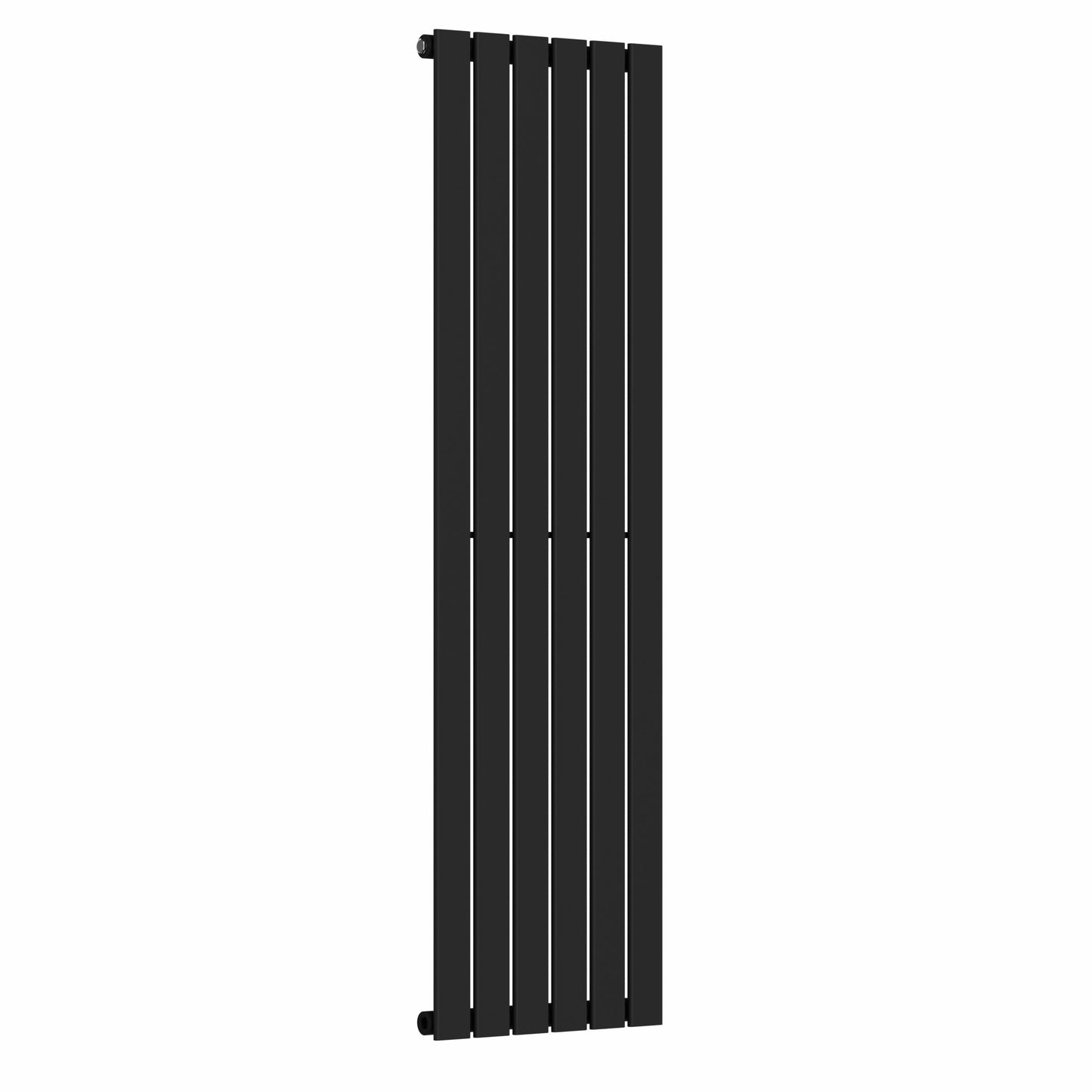  452mm x 1600mm Black Designer Vertical Single Flat Panel Radiator, 2558 BTU