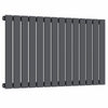 Radiateur plat horizontal design gris anthracite de 1 060 mm x 600 mm, 2 503 BTU