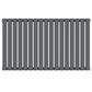 1020mm x 600mm Anthracite Gray Designer Horizontal Single Column Radiator, 2370 BTU 