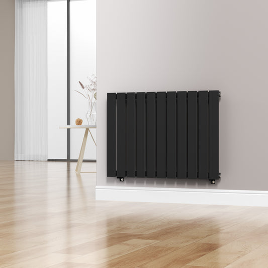 832 mm x 600 mm, schwarzer horizontaler Designer-Flachheizkörper, 1964 BTU 