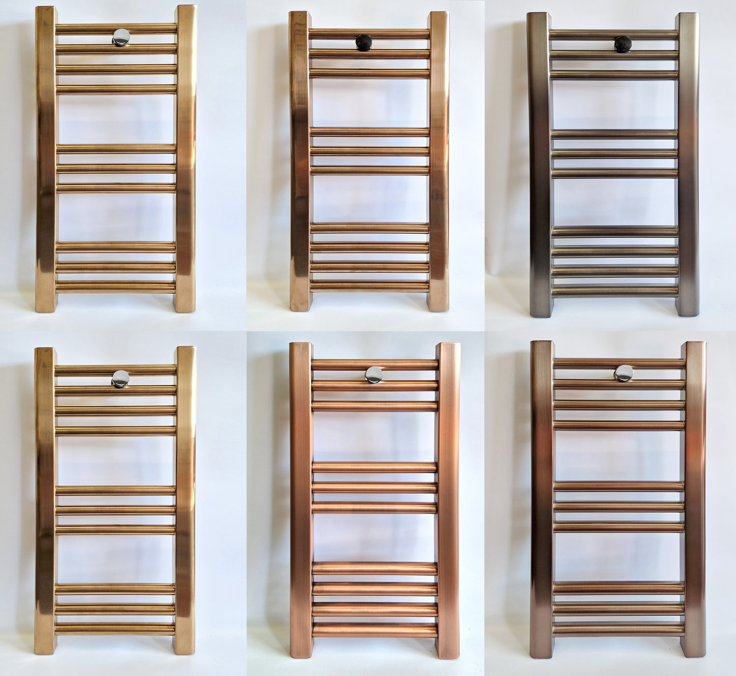  300mm x 600mm Stock Clearance Collection Gold & Bronze & Silver Towel Rail Radiators