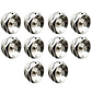 Manuelle Handtuchhalter Heizkörper 15mm Air Vent Entlüftungsstopfen Ventil 1/2" Chrom 10 PCS 