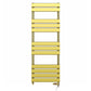 Dual Fuel -500 x 1400mm Straight Gold Panel Heated Towel Rail - (incl. Valves + Electric Heating Kit) 