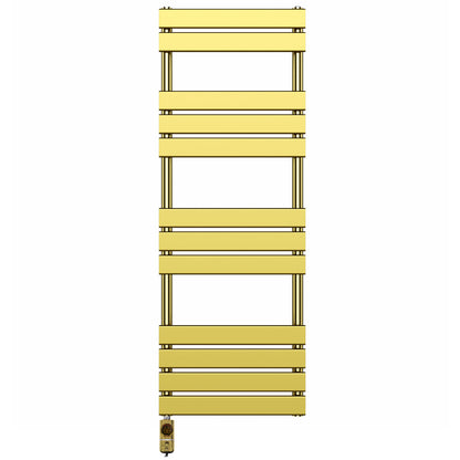  500 mm breit x 1400 mm glänzend goldfarbener elektrischer Handtuchheizkörper, Designer-Badheizkörper 