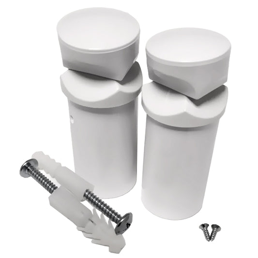 Ersatz-Wandhalterungen für Handtuchheizkörper, Chrom, zwei einzelne 