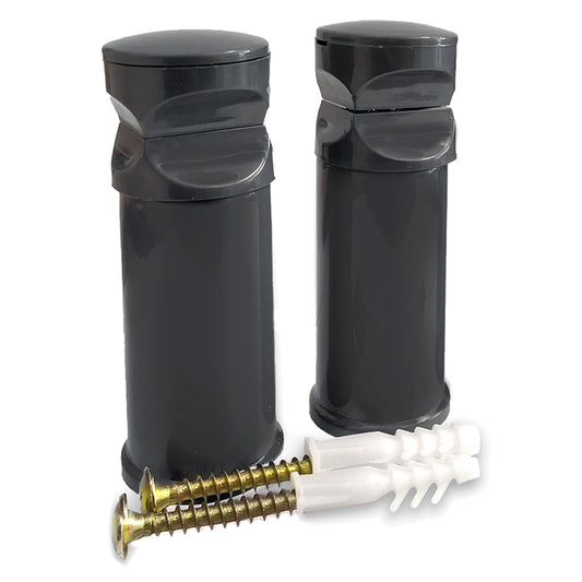 Replacement Wall Mounting Brackets for Anthracite Grey Heated Towel Rail Radiator Two Single 