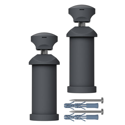  Towel Radiator Wall Brackets Pair – Universal Mounting Kit Chrome Black White Anthracite 19–25mm UK 