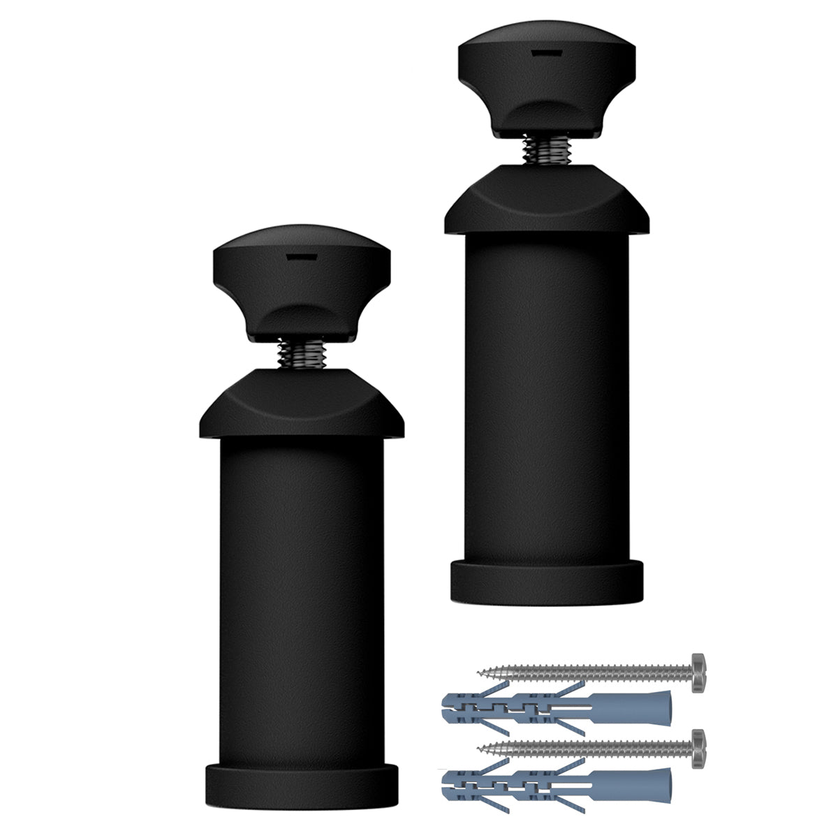  Towel Radiator Wall Brackets Pair – Universal Mounting Kit Chrome Black White Anthracite 19–25mm UK