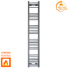 Radiateur sèche-serviettes gris anthracite de 300 mm de large et 1700 mm de haut