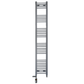 Dual Fuel 300 x 1800 mm gerader anthrazitgrauer Handtuchheizkörper – (inkl. Ventile + Elektroheizungs-Kit) 