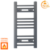 Radiateur sèche-serviettes gris anthracite de 300 mm de large et 600 mm de haut