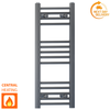 Radiateur sèche-serviettes gris anthracite de 300 mm de large et 800 mm de haut