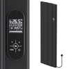 385 x 1600mm Smart Wifi Electric Panel Radiator - 1000W Black Vertical Aluminium