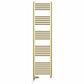 Dual Fuel 400 x 1600mm Shiny Gold Heated Towel Rail Radiator- (incl. Valves + Electric Heating Kit) 