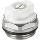 1/2" BSP Radiator Bleed Valve White – Air Vent Plug 15mm O Ring Seal UK (1–10 Pack) 