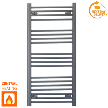  Radiateur sèche-serviettes gris anthracite de 450 mm de large et 1 000 mm de haut 
